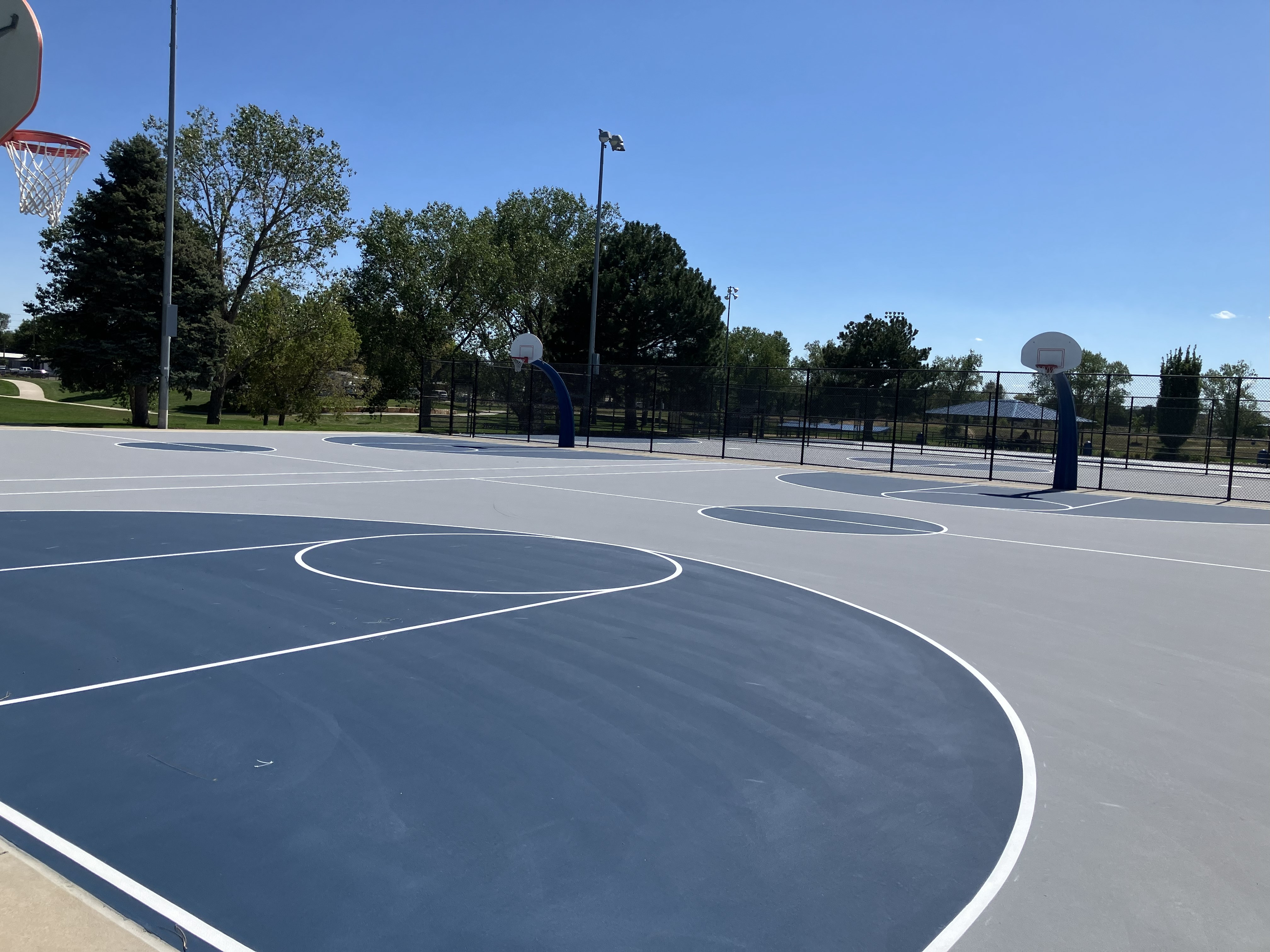 resurfaced futsal court 
