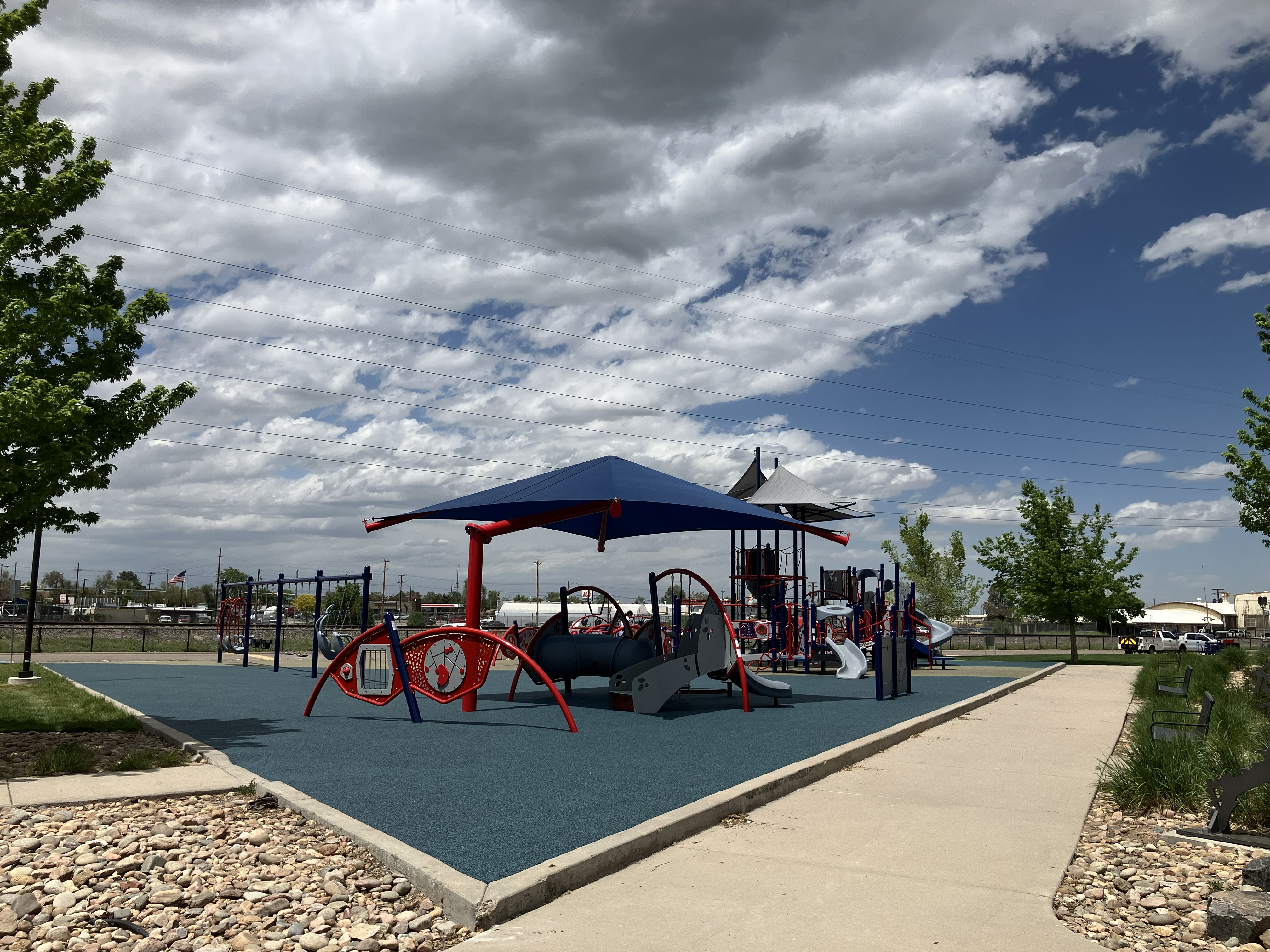 fairfax playground showing pathway around it