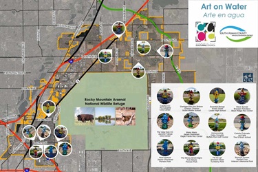 Map of Public Art Fire Hydrants