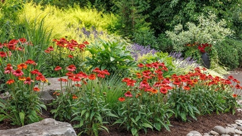 Flowers and plants. 