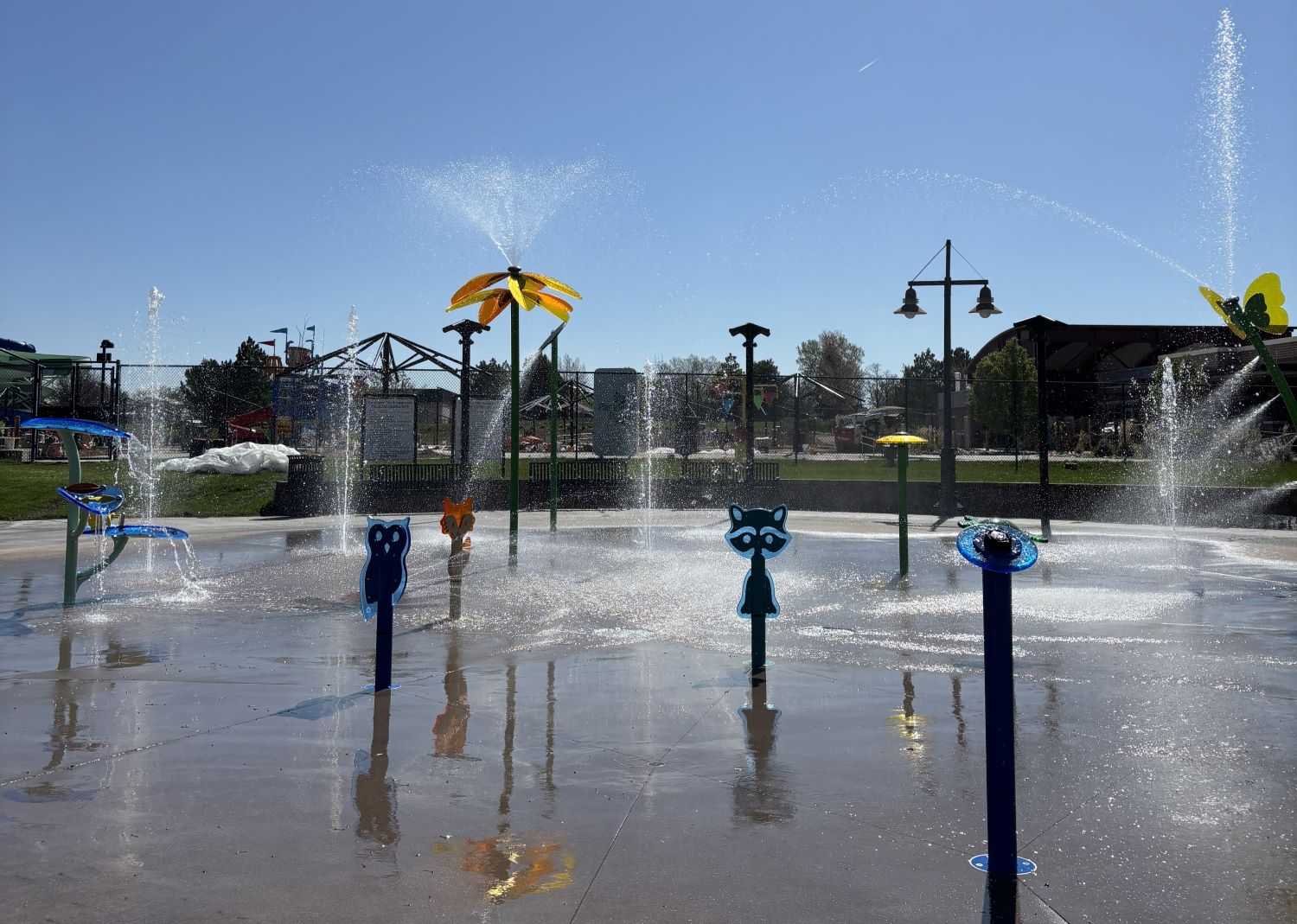 Pioneer Park splash pad new May 2025