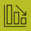 Downward graph icon. 