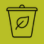 Cup with leaf icon. 