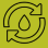 Recycled water icon. 