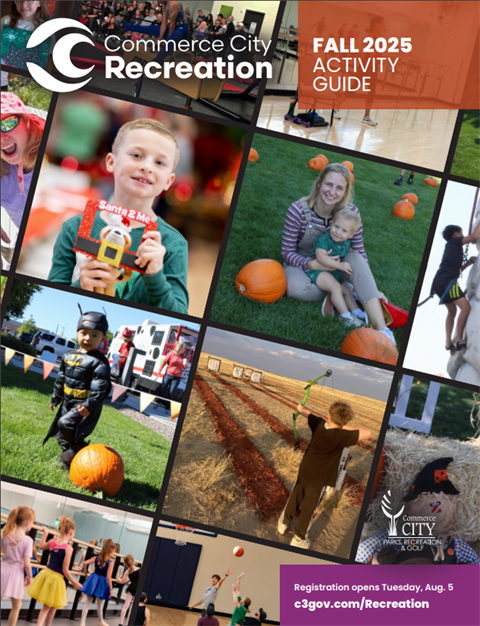 Collection of various images for Fall Activity Guide 2025